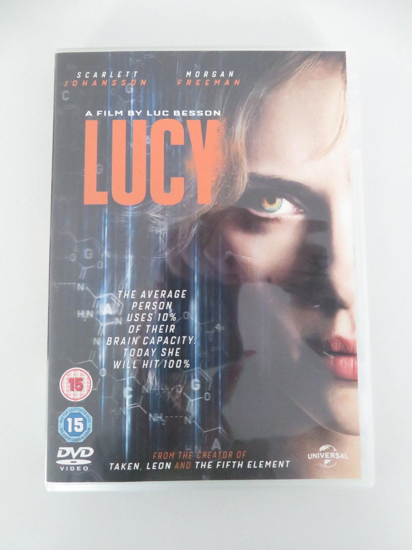 Lucy (DVD) Scarlett Johansson Morgan Freeman 2014 Region 2,4,5 Movie posters