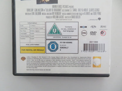 LULLABY OF BROADWAY (DVD) DORIS DAY GENE NELSON 1951 REGION 2 Movie posters