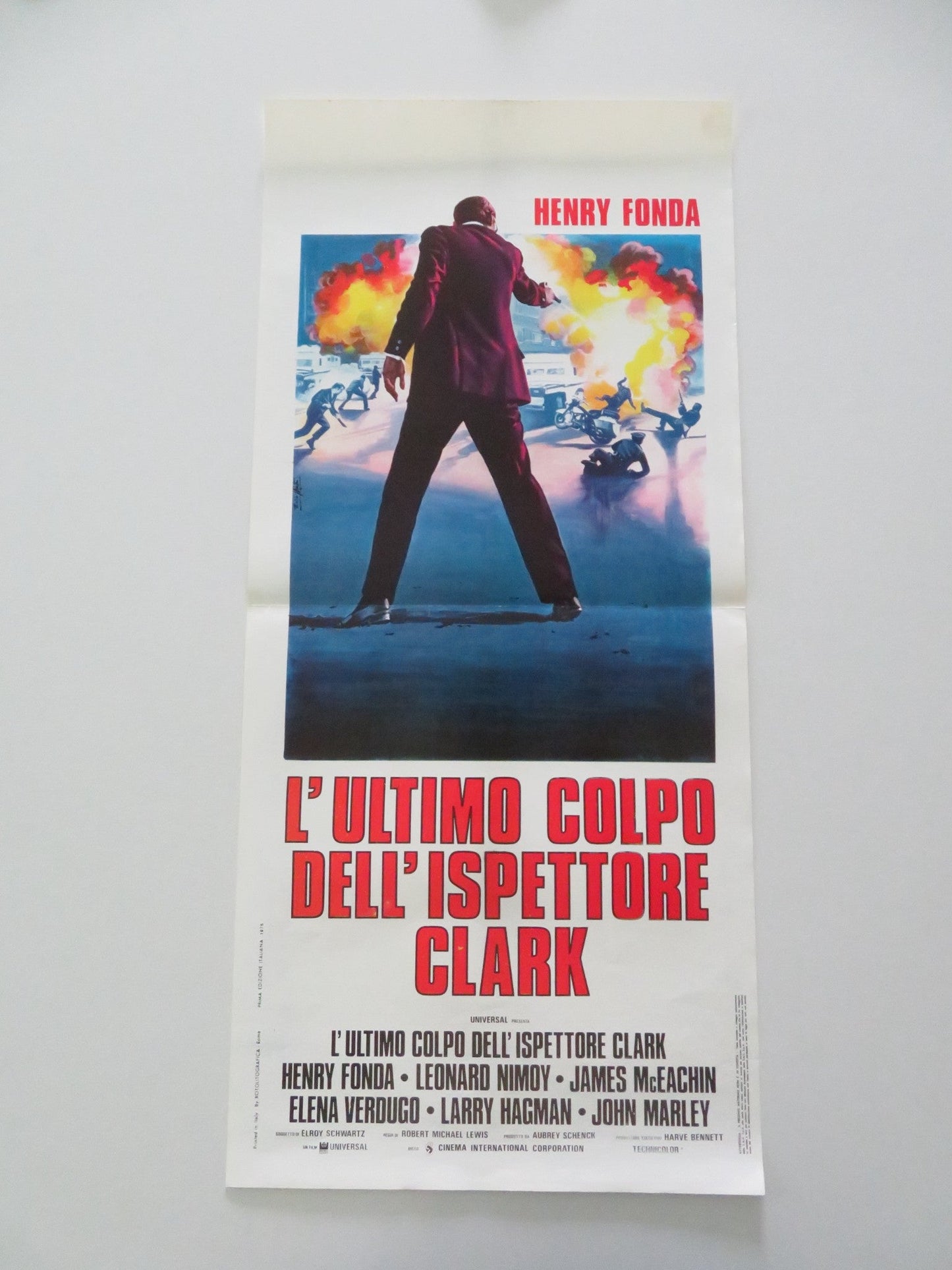 L'ULTIMO COLPO DELL' ISPETTORE CLARK ITALIAN LOCANDINA POSTER HENRY FONDA 1973 Movie posters