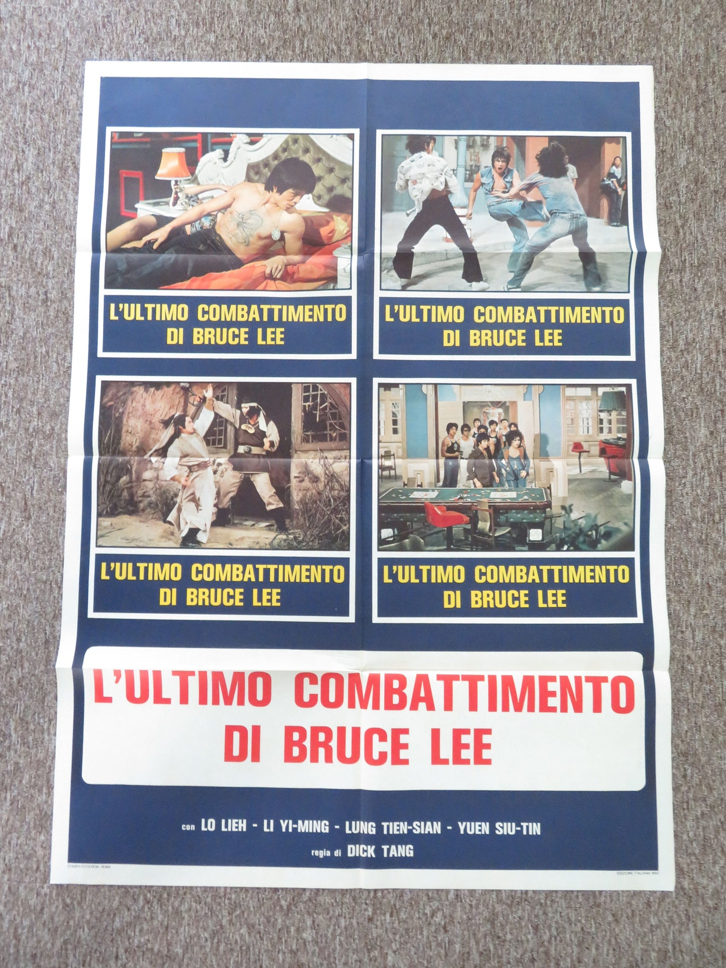 L'ultimo Combattimento Di Bruce Lee Italian 2 Foglio Poster Lo Lieh 1982 Movie posters