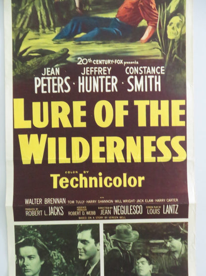 Lure of the Wilderness US Insert Poster Jean Peters Jeffrey Hunter 1952 Movie posters