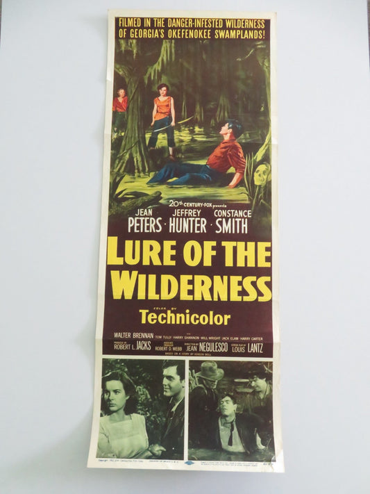 Lure of the Wilderness US Insert Poster Jean Peters Jeffrey Hunter 1952 Movie posters