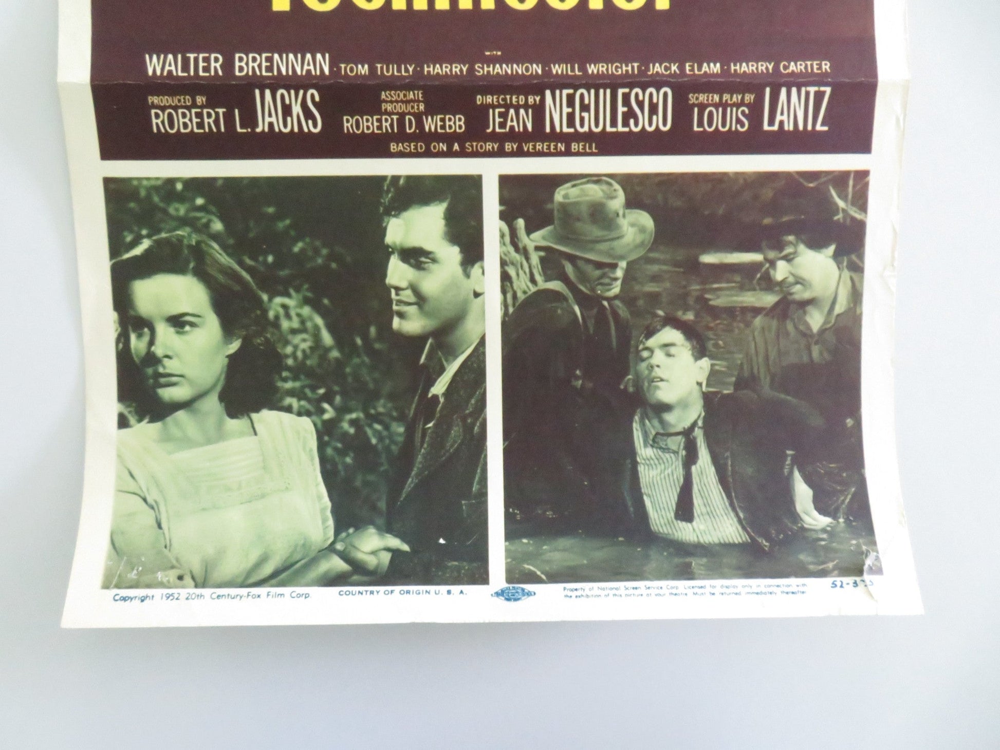 Lure of the Wilderness US Insert Poster Jean Peters Jeffrey Hunter 1952 Movie posters