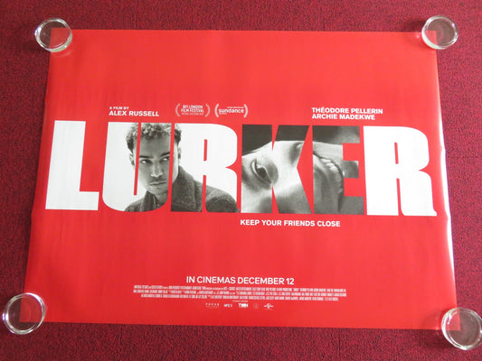 Lurker UK Quad Rolled Poster Theodore Pellerin Archie Madekwe 2025 Movie posters