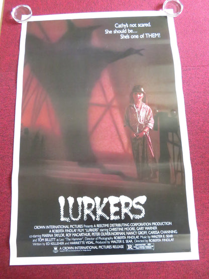 LURKERS US ONE SHEET ROLLED POSTER CHRISTINE MOORE GARY WARNER 1987 Rendezvous Cinema Movie posters