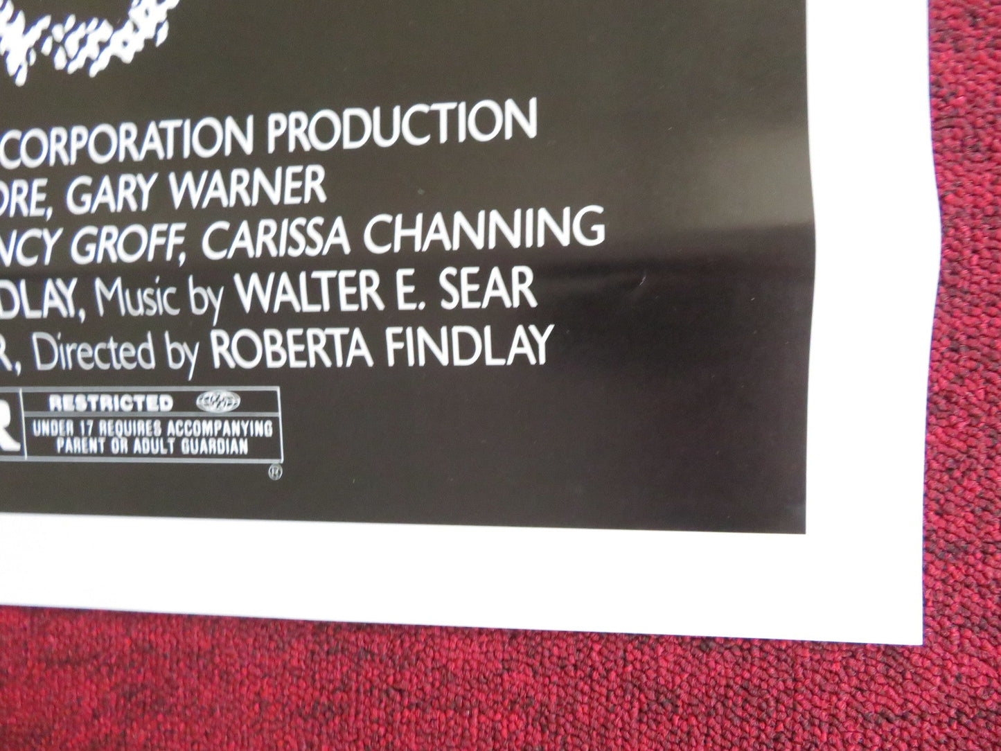 LURKERS US ONE SHEET ROLLED POSTER CHRISTINE MOORE GARY WARNER 1987 Rendezvous Cinema Movie posters