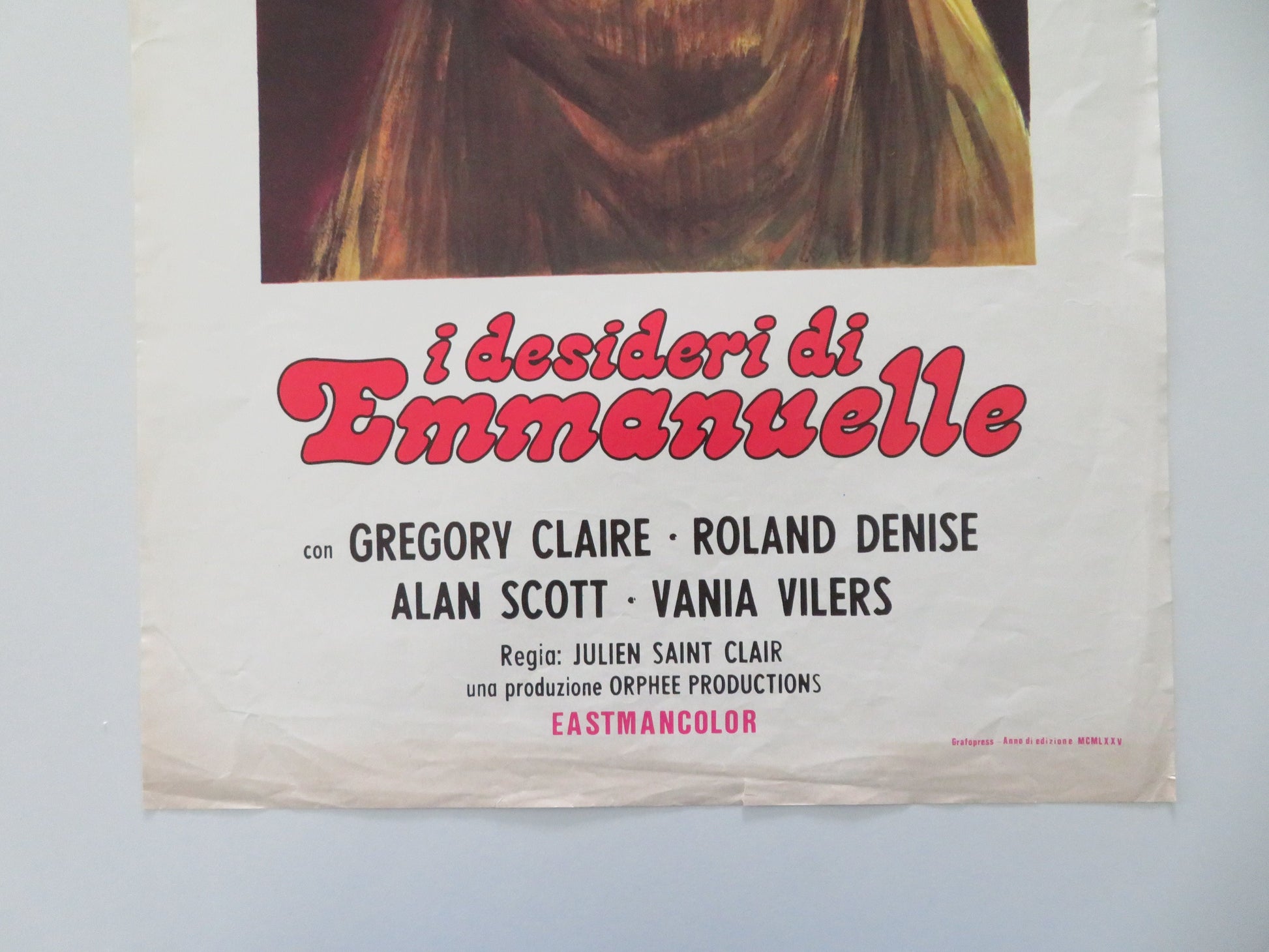 Lust and Desire Italian Locandina Poster Claire Gregory Denise Roland 1975 Movie posters