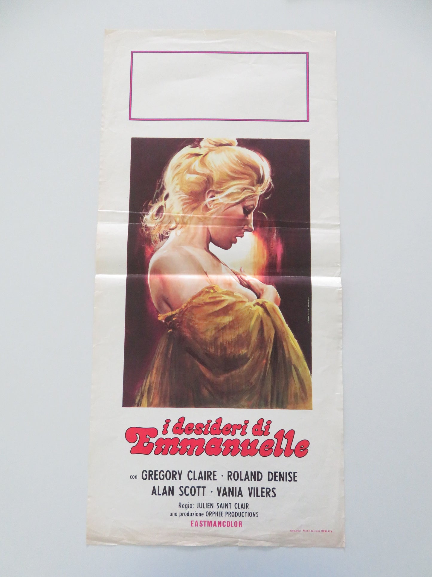 Lust and Desire Italian Locandina Poster Claire Gregory Denise Roland 1975 Movie posters