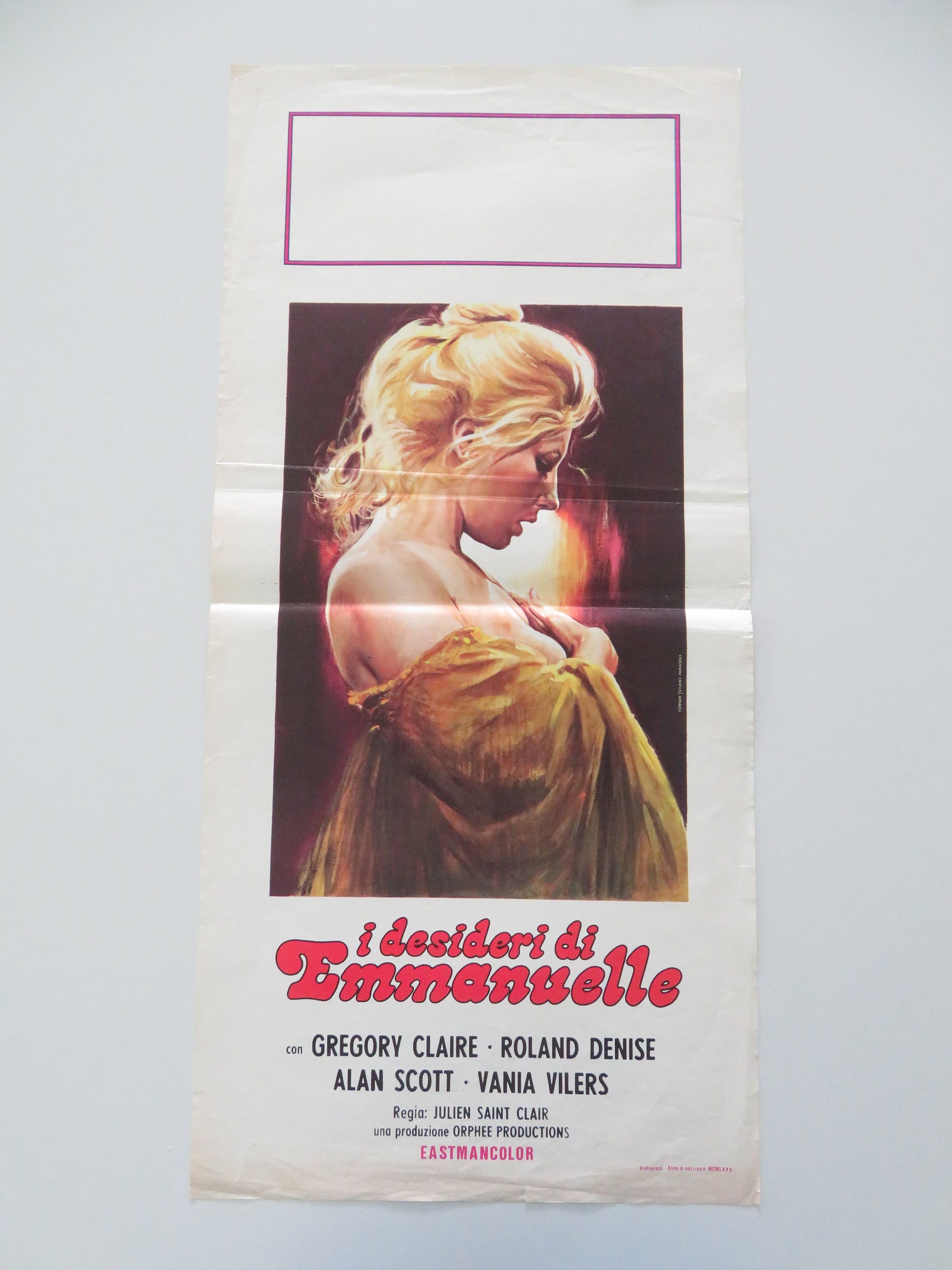 Lust and Desire Italian Locandina Poster Claire Gregory Denise Roland 1975 Movie posters