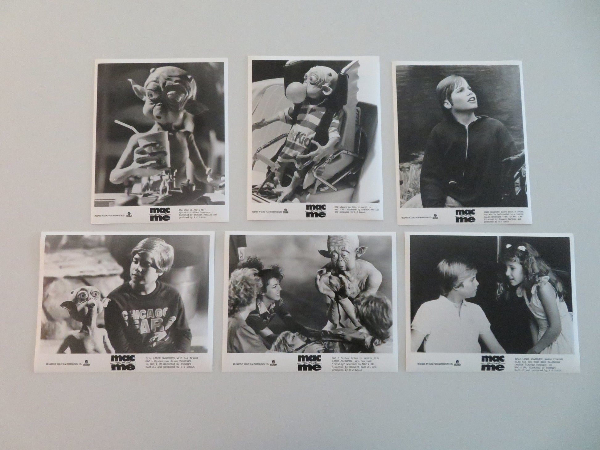 MAC AND ME MOVIE STILL PHOTO LOT OF 6 JADE CALEGORY 1988 Movie posters