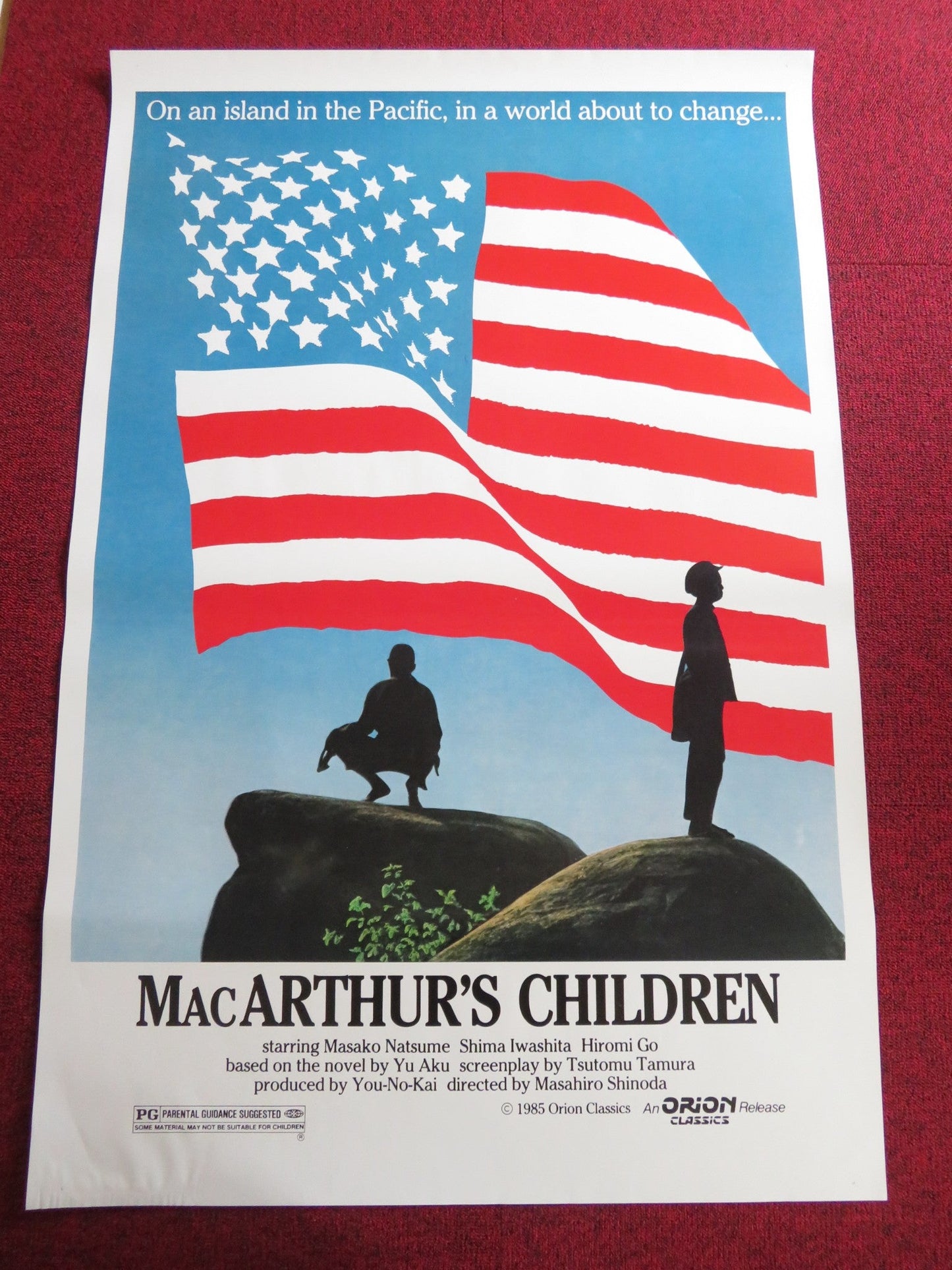 MACARTHUR'S CHILDREN US ONE SHEET ROLLED POSTER TAKAYA YAMAUCHI M. NATSUME 1984 Rendezvous Cinema Movie posters