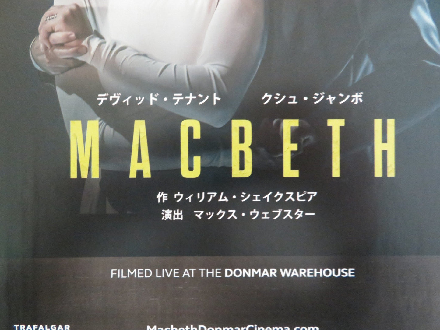 MACBETH: DAVID TENANT & CUSH JUMBO JAPANESE CHIRASHI (B5) POSTER D. TENANT 2025 Rendezvous Cinema Movie posters