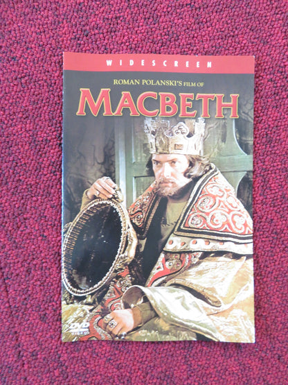 MACBETH (DVD) JON FINCH FRANCESCA ANNIS 1971 REGION 2 Rendezvous Cinema Movie posters