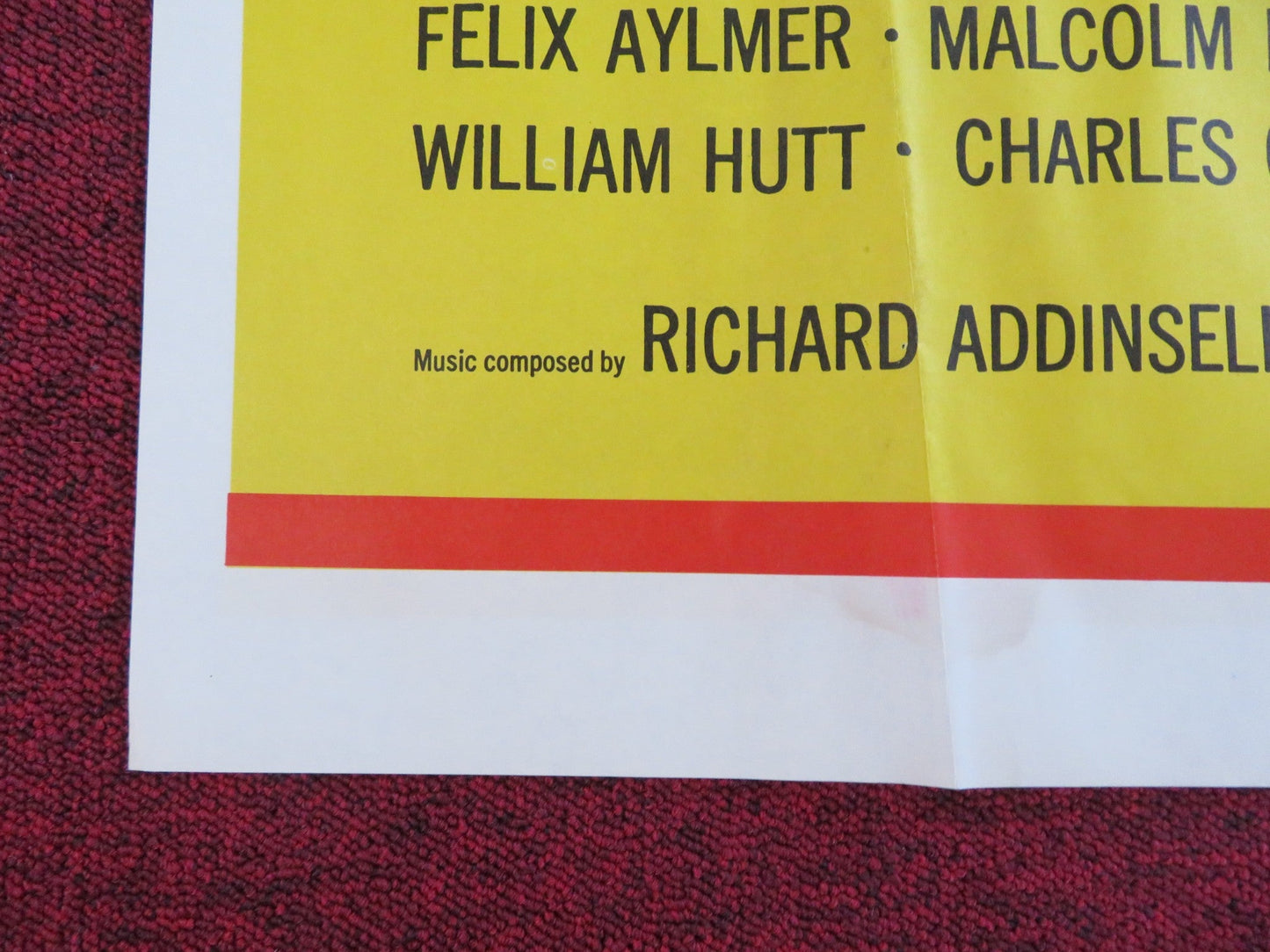 MACBETH - TV MOVIE FOLDED US ONE SHEET POSTER MAURICE EVANS JULIE ANDERSON 1964 Rendezvous Cinema Movie posters