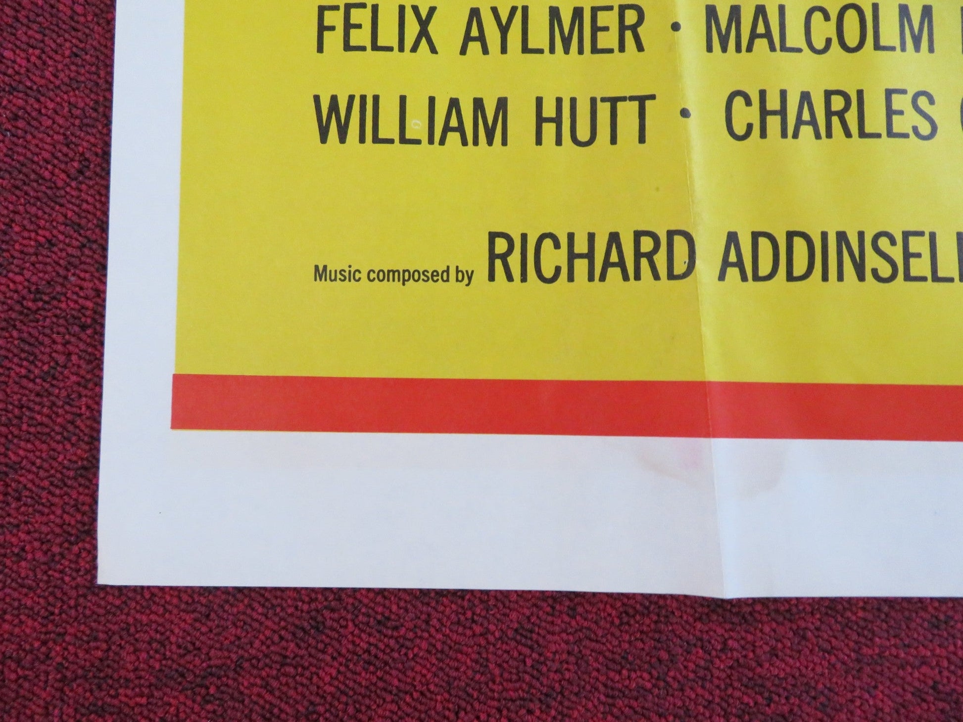 MACBETH - TV MOVIE FOLDED US ONE SHEET POSTER MAURICE EVANS JULIE ANDERSON 1964 Rendezvous Cinema Movie posters