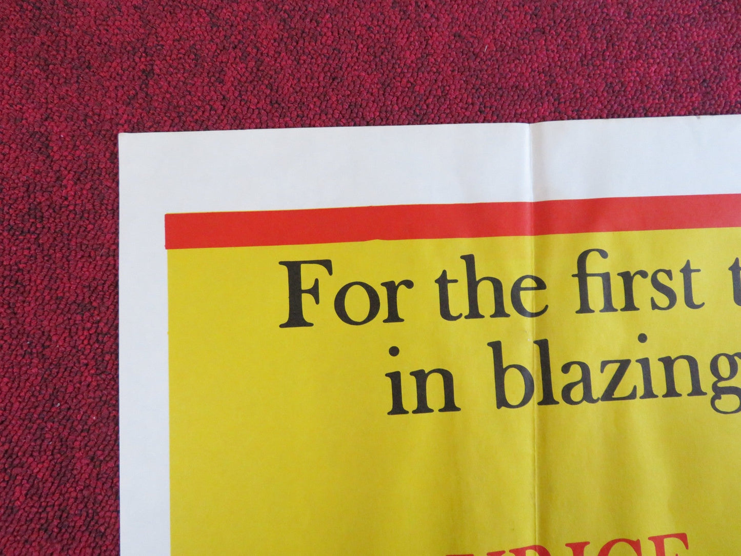 MACBETH - TV MOVIE FOLDED US ONE SHEET POSTER MAURICE EVANS JULIE ANDERSON 1964 Rendezvous Cinema Movie posters