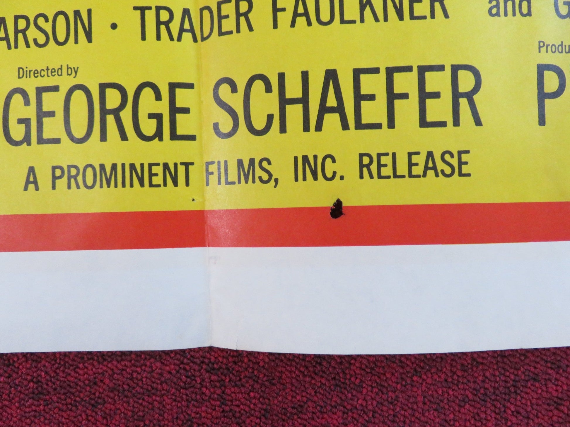 MACBETH - TV MOVIE FOLDED US ONE SHEET POSTER MAURICE EVANS JULIE ANDERSON 1964 Rendezvous Cinema Movie posters