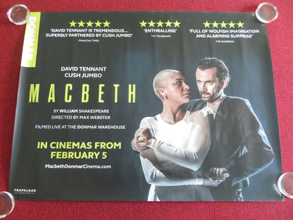 Macbeth UK QUAD ROLLED POSTER DAVID TENNANT CUSH JUMBO 2025 Movie posters