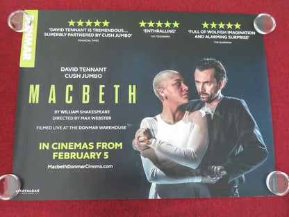 Macbeth UK Quad Rolled Poster David Tennant Cush Jumbo 2025 Movie posters