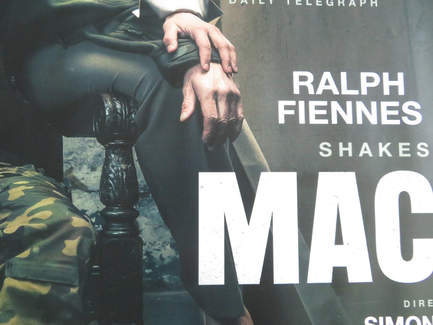 MACBETH UK QUAD ROLLED POSTER RALPH FIENNES INDIRA VARMA 2024 Rendezvous Cinema Movie posters