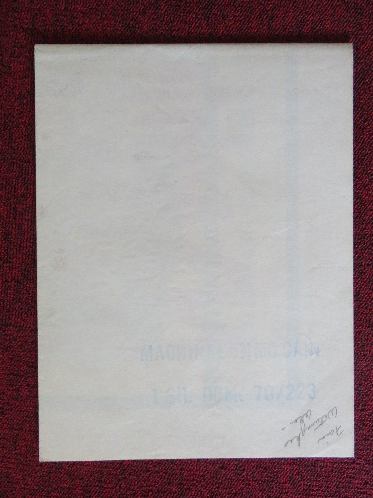 MACHINE GUN MCCAIN FOLDED US ONE SHEET POSTER JOHN CASSAVETES BRITT EKLAND 1970 Rendezvous Cinema Movie posters