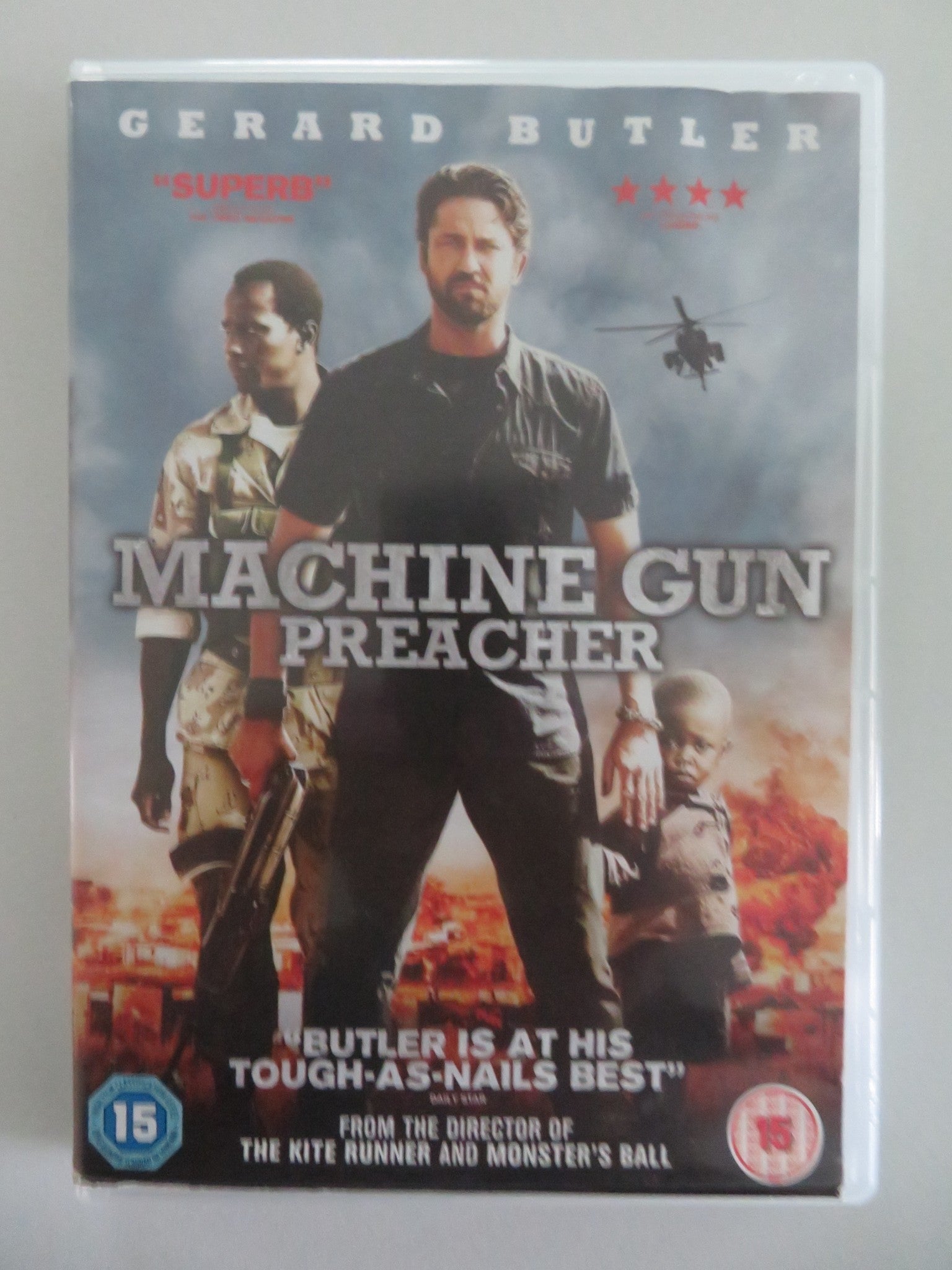 MACHINE GUN PREACHER (DVD) GERARD BUTLER MICHELLE MONAGHAN 2011 REGION 2 Movie posters