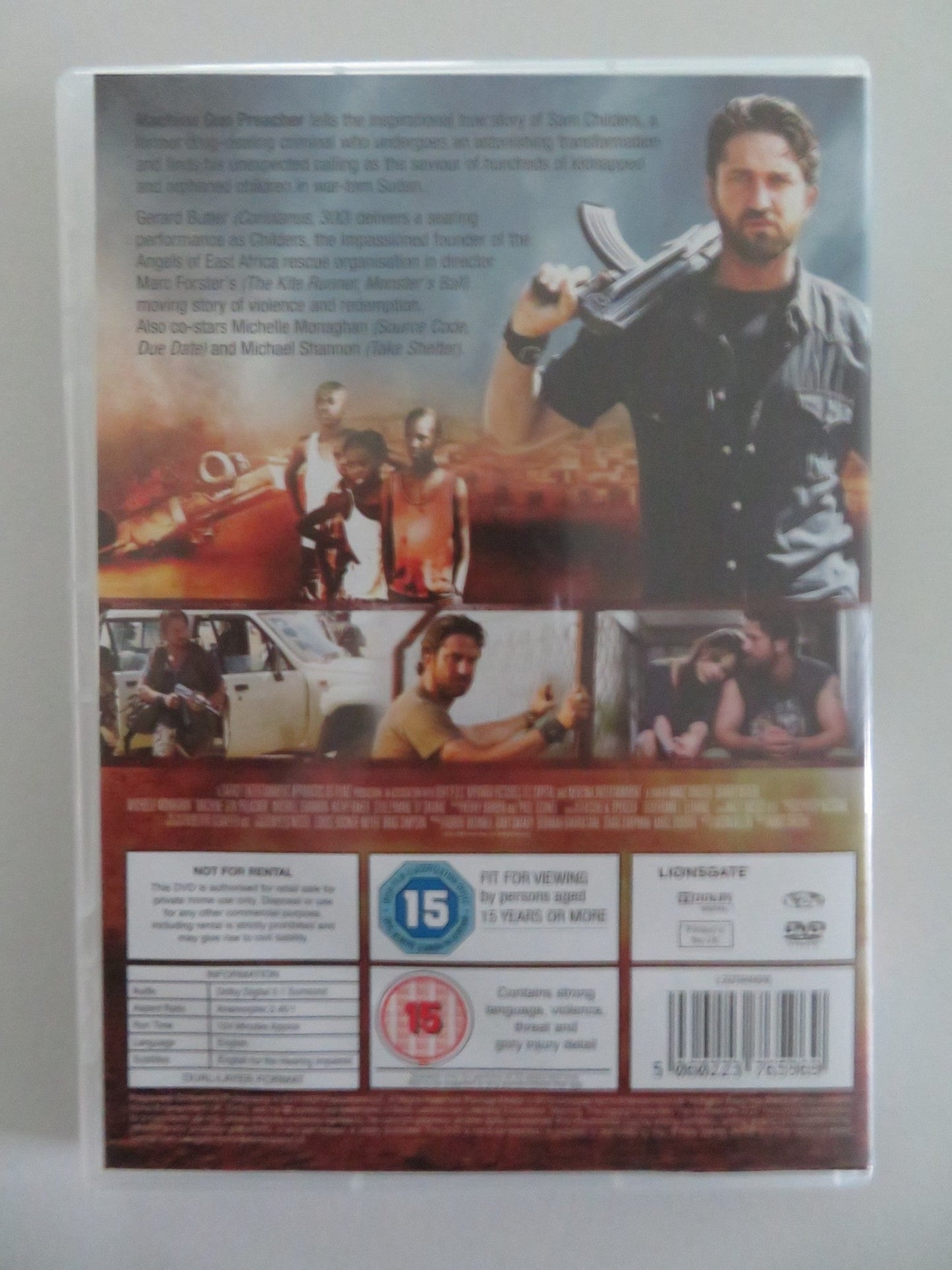 MACHINE GUN PREACHER (DVD) GERARD BUTLER MICHELLE MONAGHAN 2011 REGION 2 Movie posters
