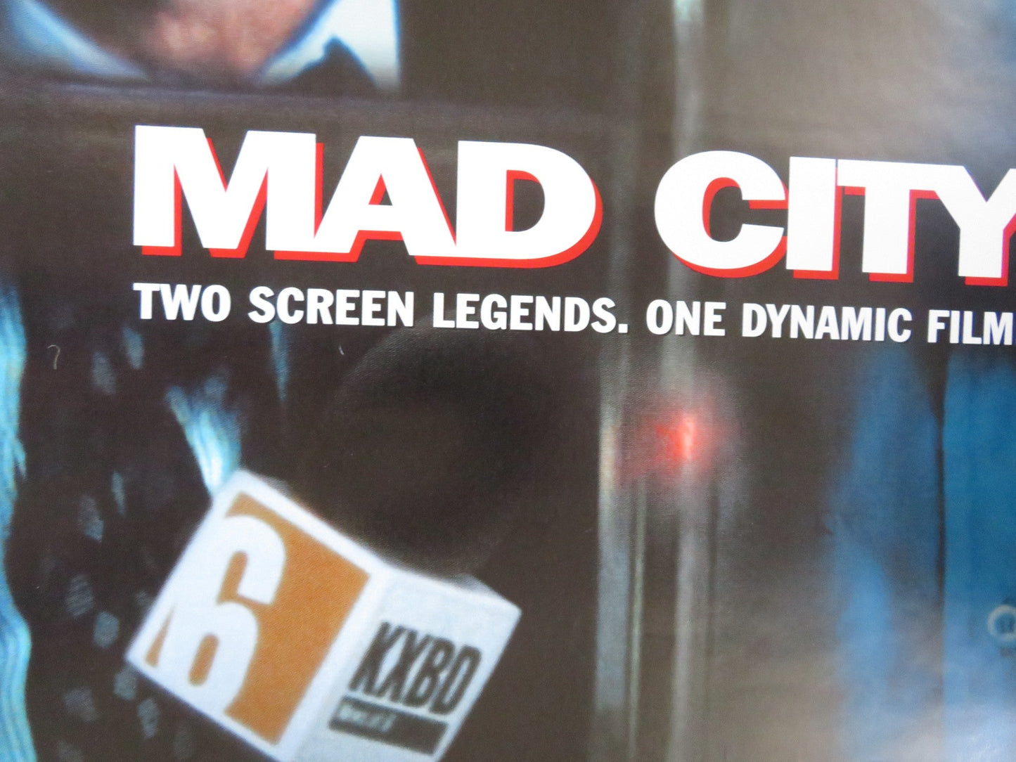 MAD CITY VHS VIDEO POSTER JOHN TRAVOLTA DUSTIN HOFFMAN 1997 Rendezvous Cinema Movie posters