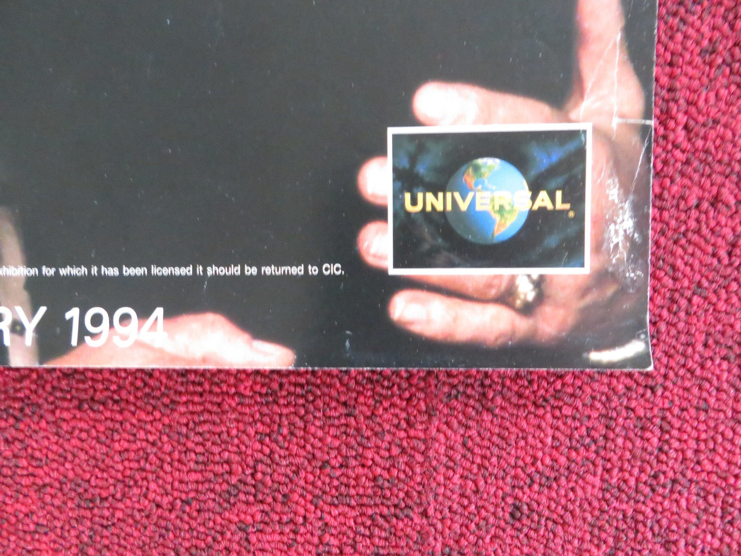 MAD DOG AND GLORY VHS VIDEO POSTER ROBERT DE NIRO UMA THURMAN BILL MURRAY 1993 Rendezvous Cinema Movie posters