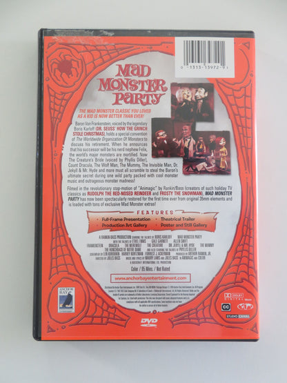 Mad Monster Party? (DVD) Boris Karloff Allen Swift 1967 Region 1 Movie posters