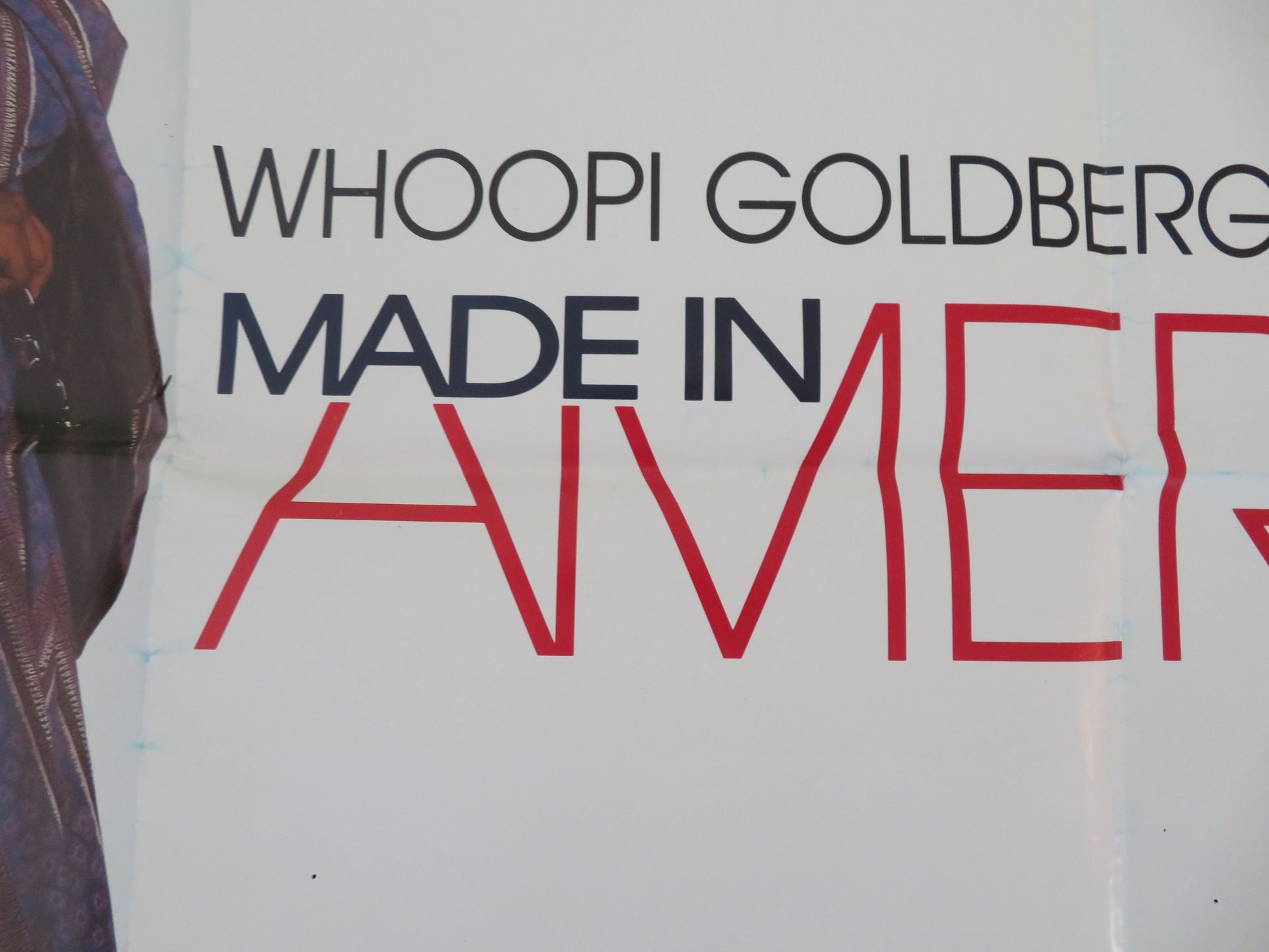 Made in America UK Quad Poster Folded Whoopi Goldberg Ted Danson 1993 Movie posters