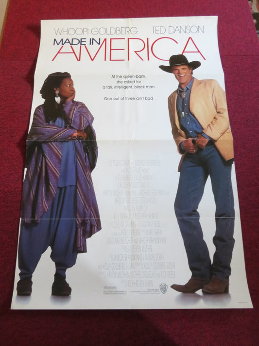 MADE IN AMERICA US ONE SHEET ROLLED POSTER WHOOPI GOLDBERG RED DANSON 1993 Rendezvous Cinema Movie posters