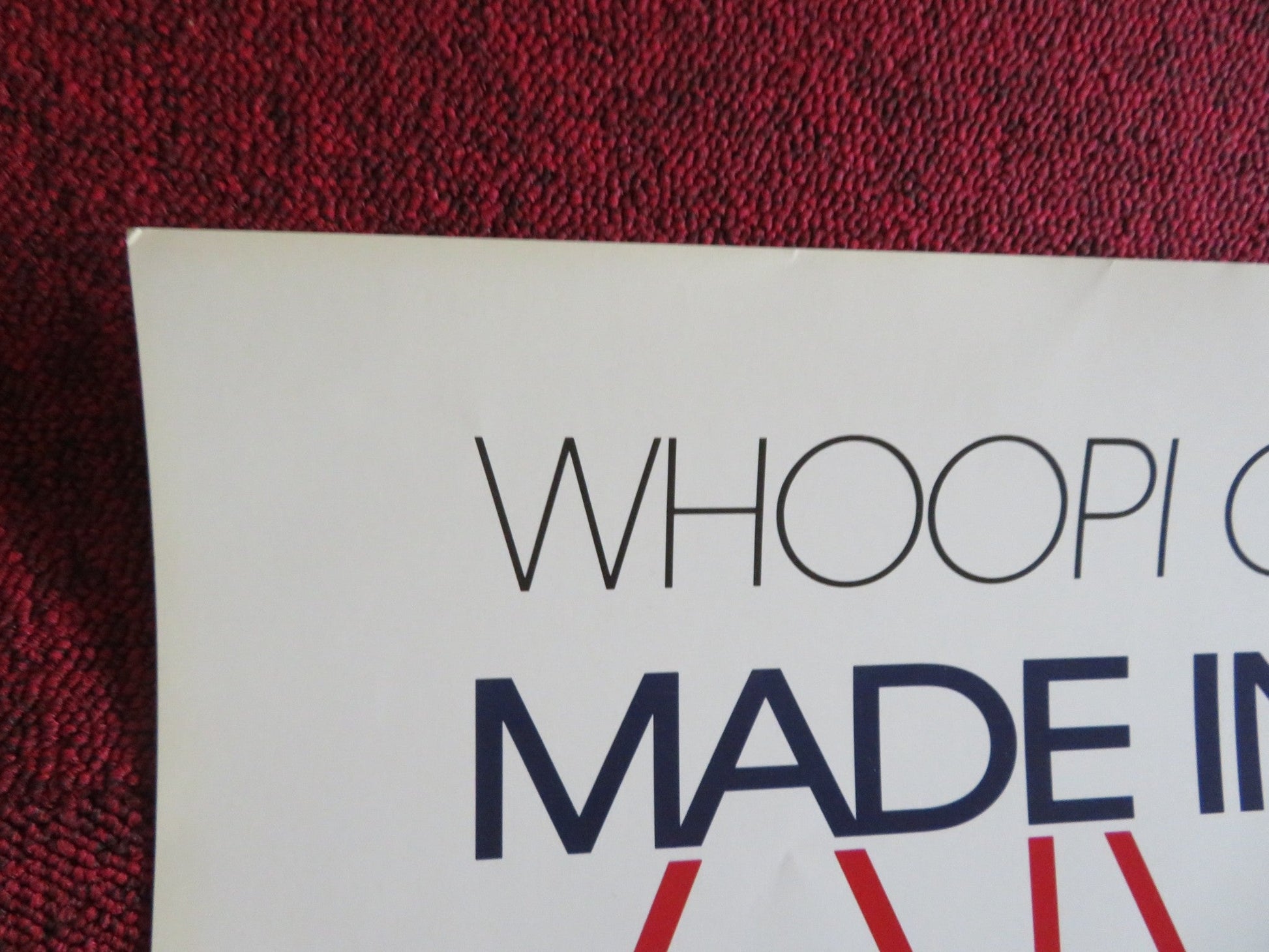 MADE IN AMERICA US ONE SHEET ROLLED POSTER WHOOPI GOLDBERG RED DANSON 1993 Rendezvous Cinema Movie posters