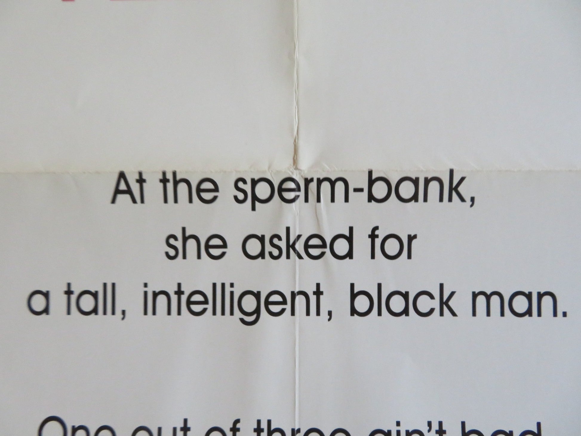 MADE IN AMERICA US ONE SHEET ROLLED POSTER WHOOPI GOLDBERG RED DANSON 1993 Rendezvous Cinema Movie posters