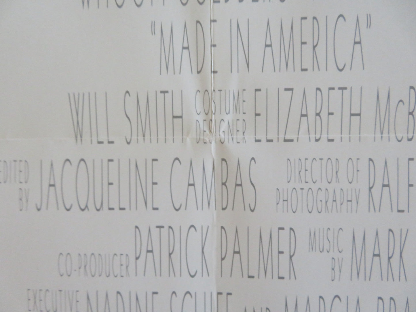 MADE IN AMERICA US ONE SHEET ROLLED POSTER WHOOPI GOLDBERG RED DANSON 1993 Rendezvous Cinema Movie posters