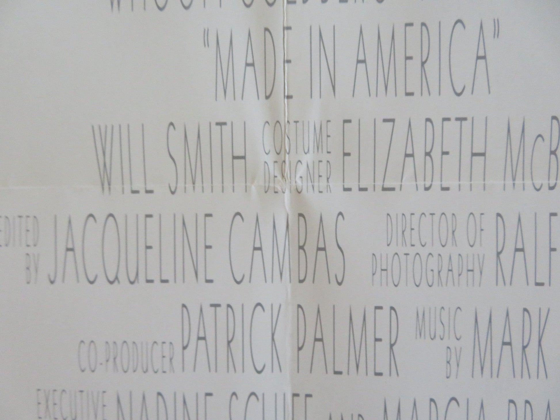 MADE IN AMERICA US ONE SHEET ROLLED POSTER WHOOPI GOLDBERG RED DANSON 1993 Rendezvous Cinema Movie posters