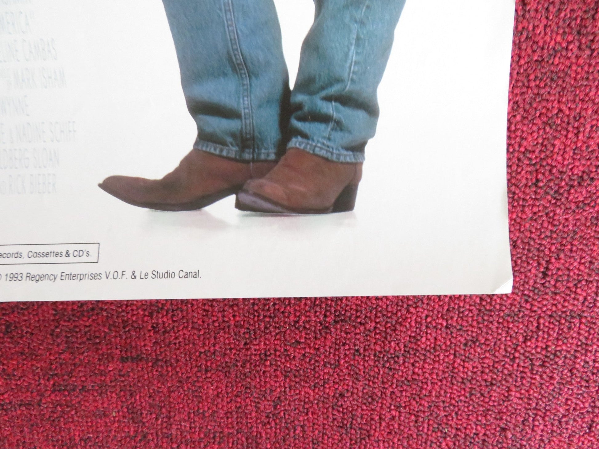 MADE IN AMERICA VHS VIDEO POSTER WHOOPI GOLDBERG TED DANSON 1993 Rendezvous Cinema Movie posters