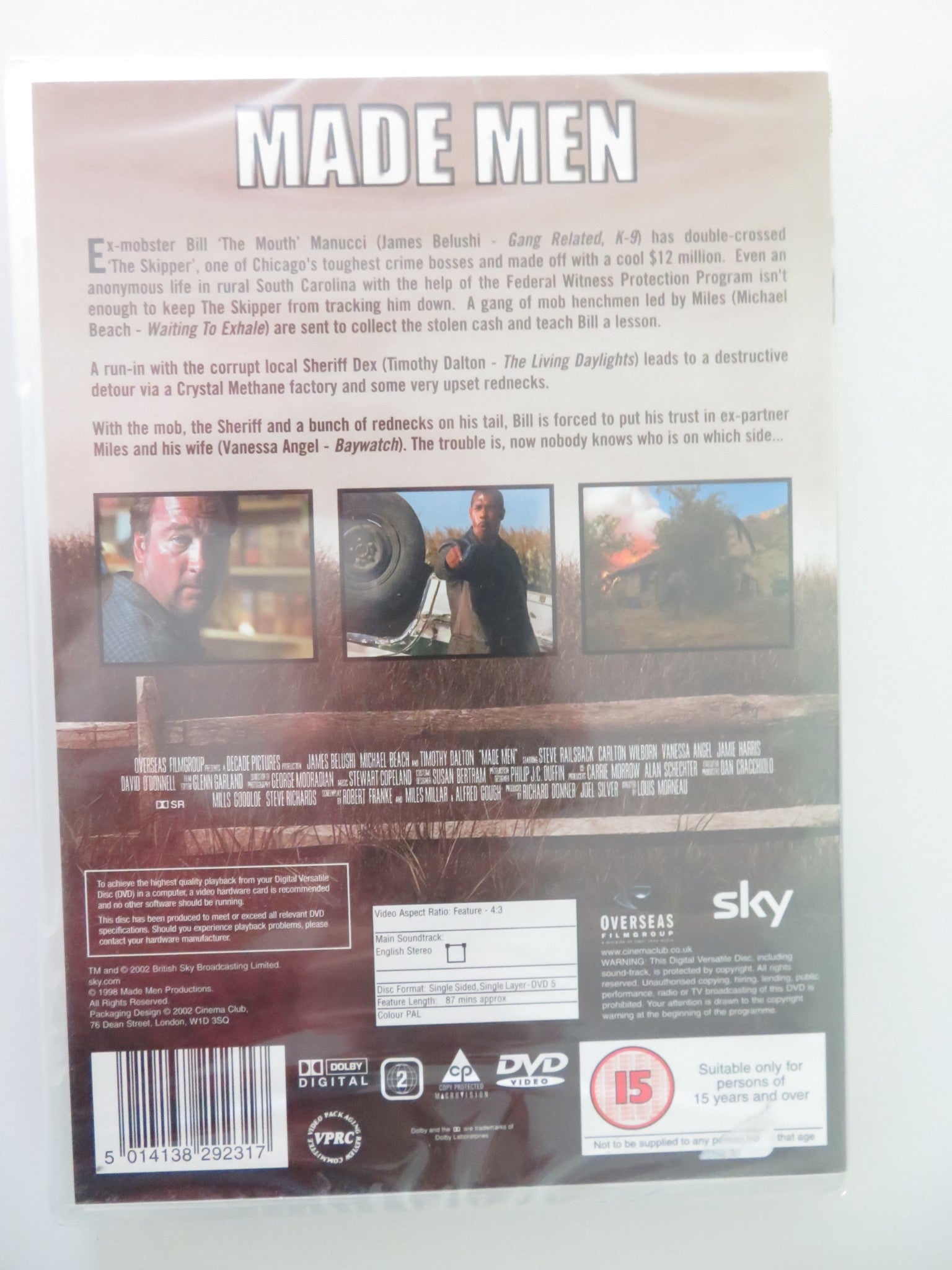 MADE MEN (DVD) JAMES BELUSHI MICHAEL BEACH 1997 REGION 2