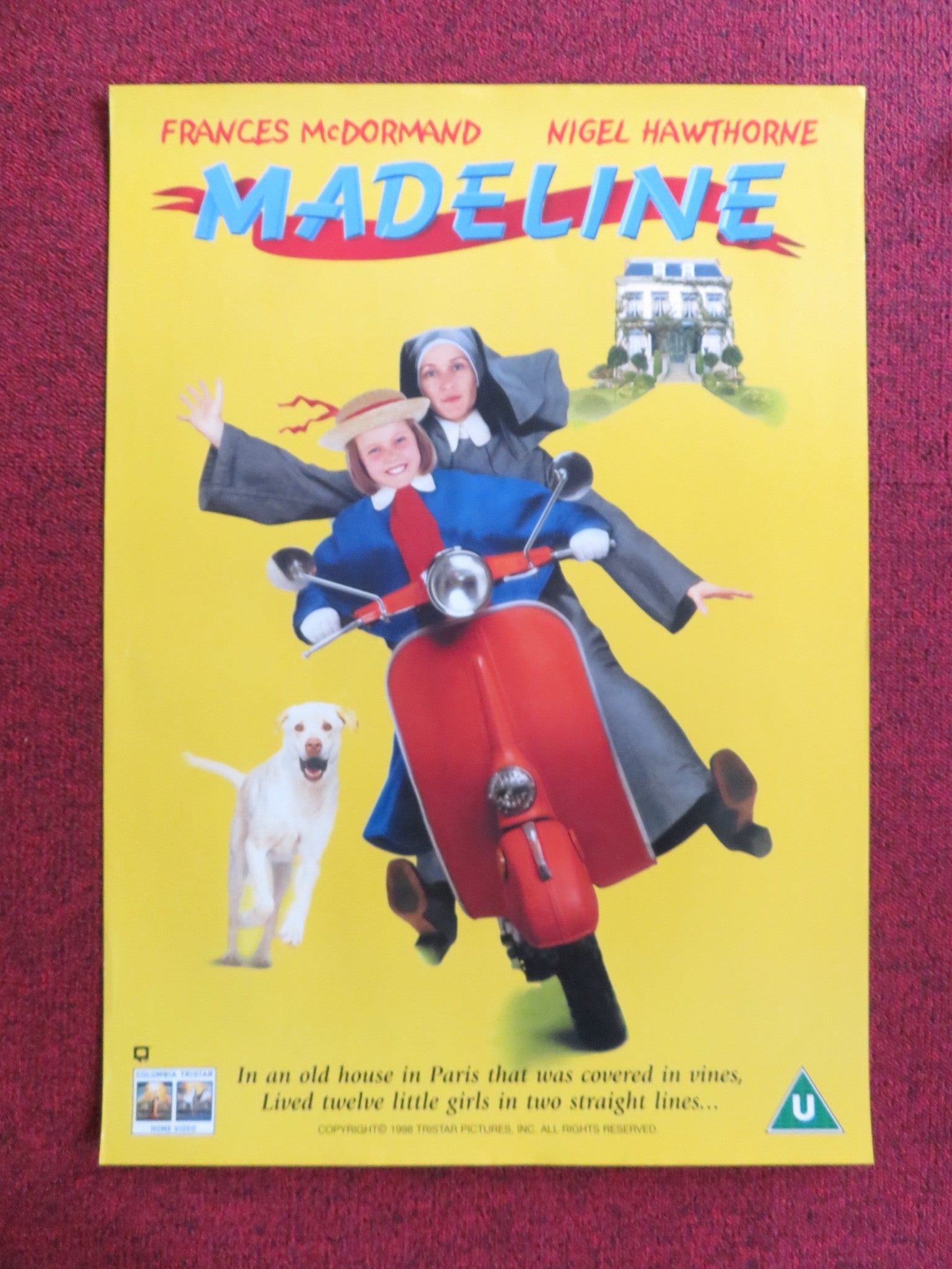 MADELINE VHS VIDEO POSTER FRANCES MCDORMAND NIGEL HAWTHORNE 1998 Rendezvous Cinema Movie posters