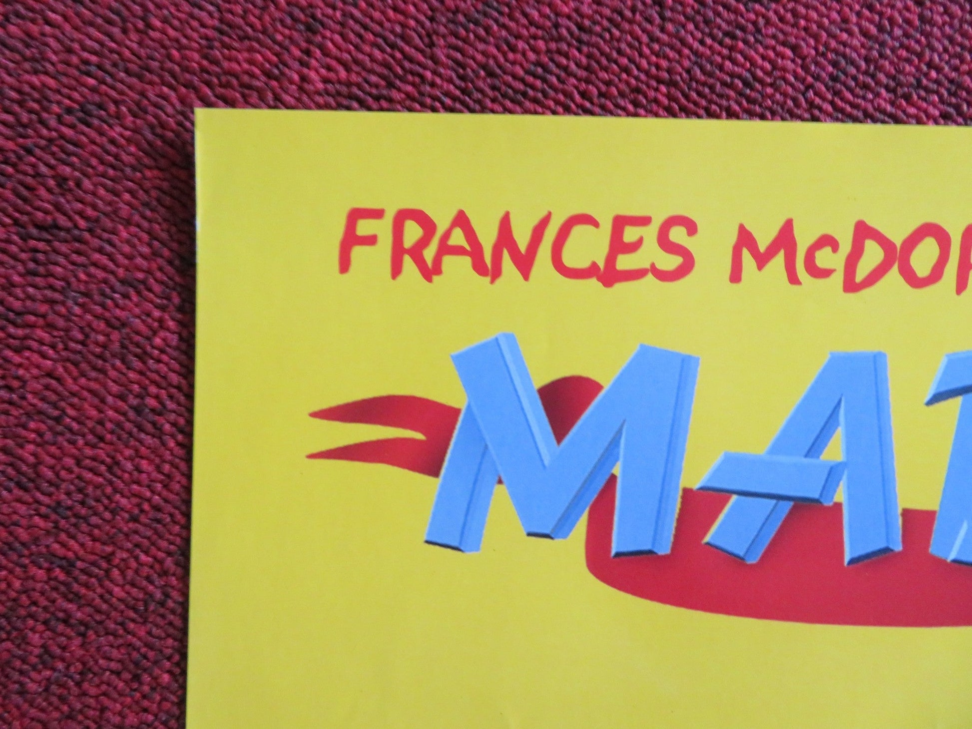 MADELINE VHS VIDEO POSTER FRANCES MCDORMAND NIGEL HAWTHORNE 1998 Rendezvous Cinema Movie posters