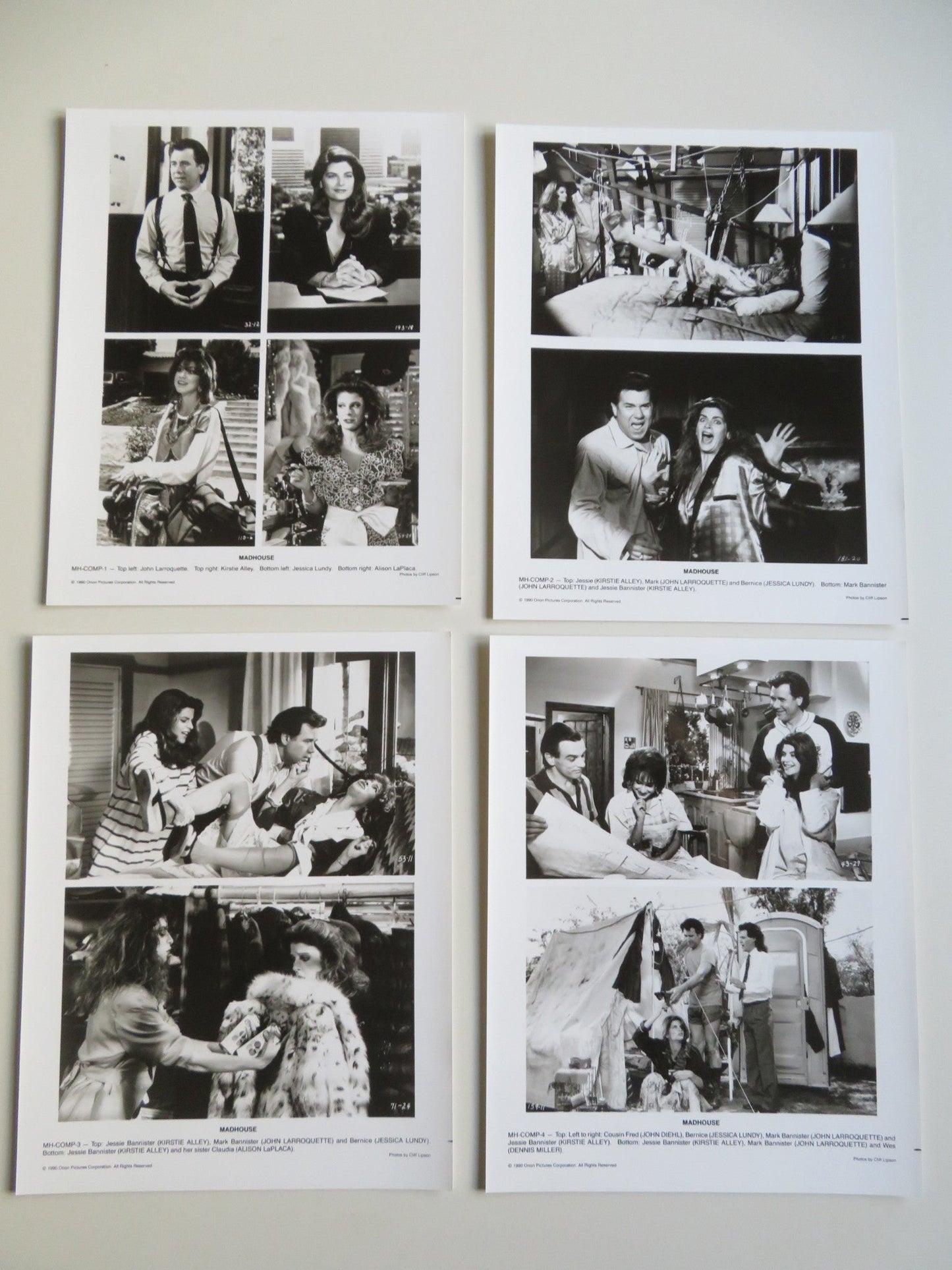 MADHOUSE PRESS KIT 1990 KIRSTIE ALLEY JOHN LARROQUETTE Alison La Placa Movie posters
