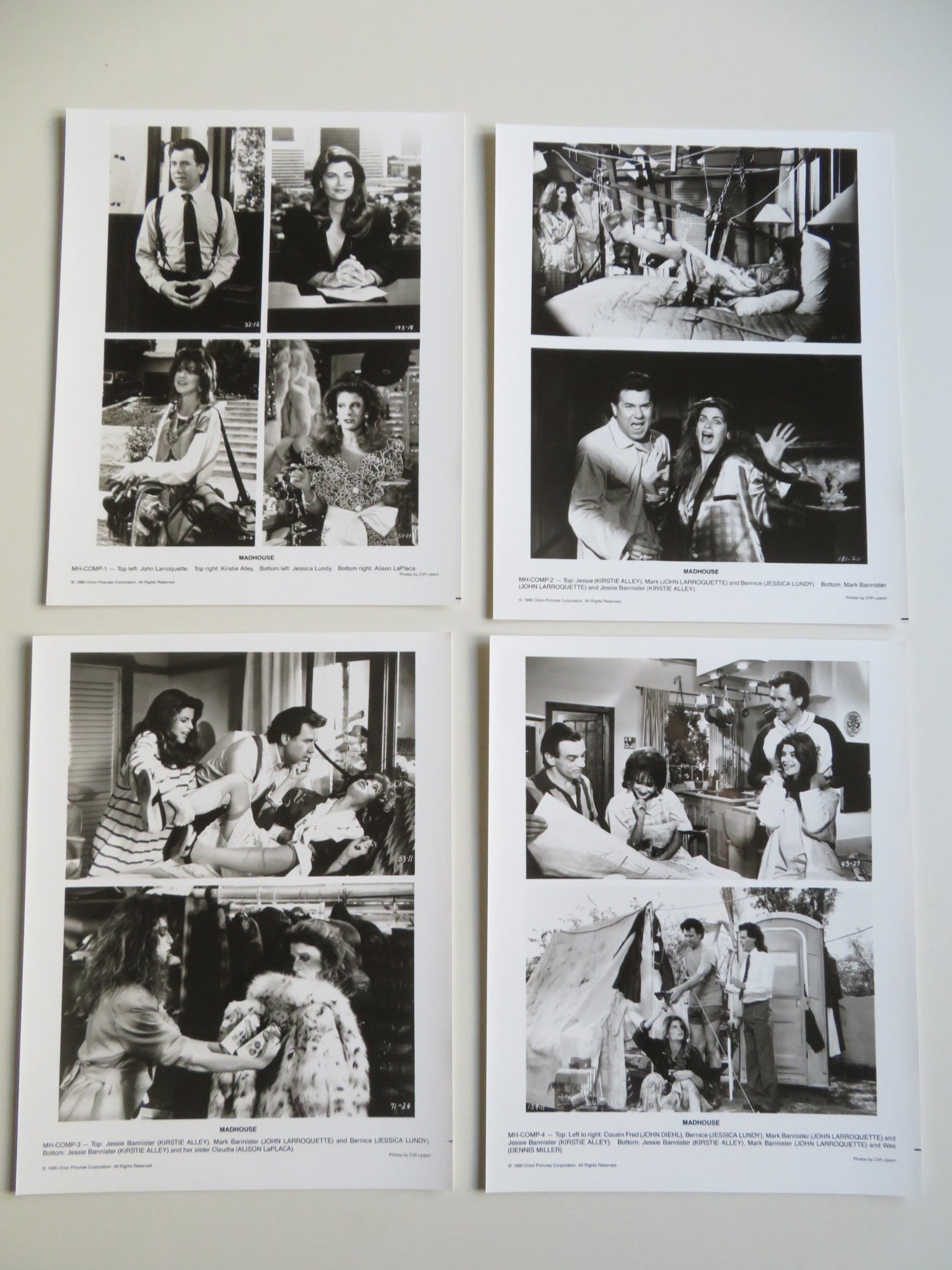 MADHOUSE PRESS KIT 1990 KIRSTIE ALLEY JOHN LARROQUETTE Alison La Placa Movie posters