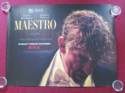 MAESTRO UK QUAD ROLLED POSTER BRADLEY COOPER CAREY MULLIGAN 2023 Rendezvous Cinema Movie posters