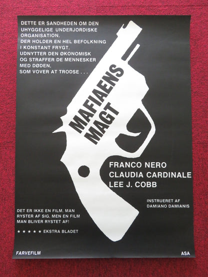 MAFIA DANISH POSTER ROLLED FRANCO NERO CLAUDIA CARDINALE 1968 Rendezvous Cinema Movie posters