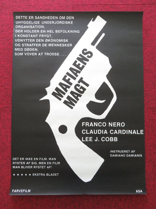 MAFIA DANISH POSTER ROLLED FRANCO NERO CLAUDIA CARDINALE 1968 Rendezvous Cinema Movie posters