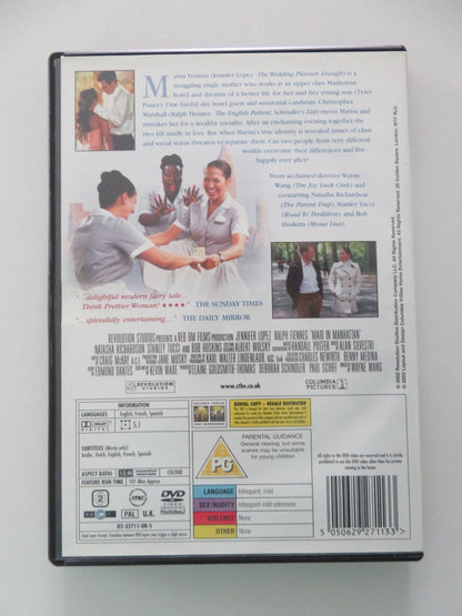 Maid in Manhattan (DVD) Jennifer Lopez Ralph Fiennes 2002 Region 2 Movie posters