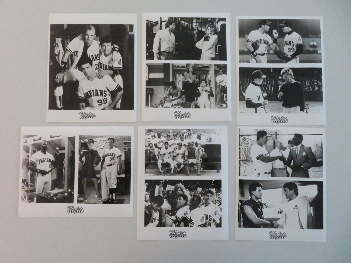 MAJOR LEAGUE MOVIE STILL PHOTO LOT OF 6 CHARLIE SHEEN TOM BERENGER 1989 Movie posters