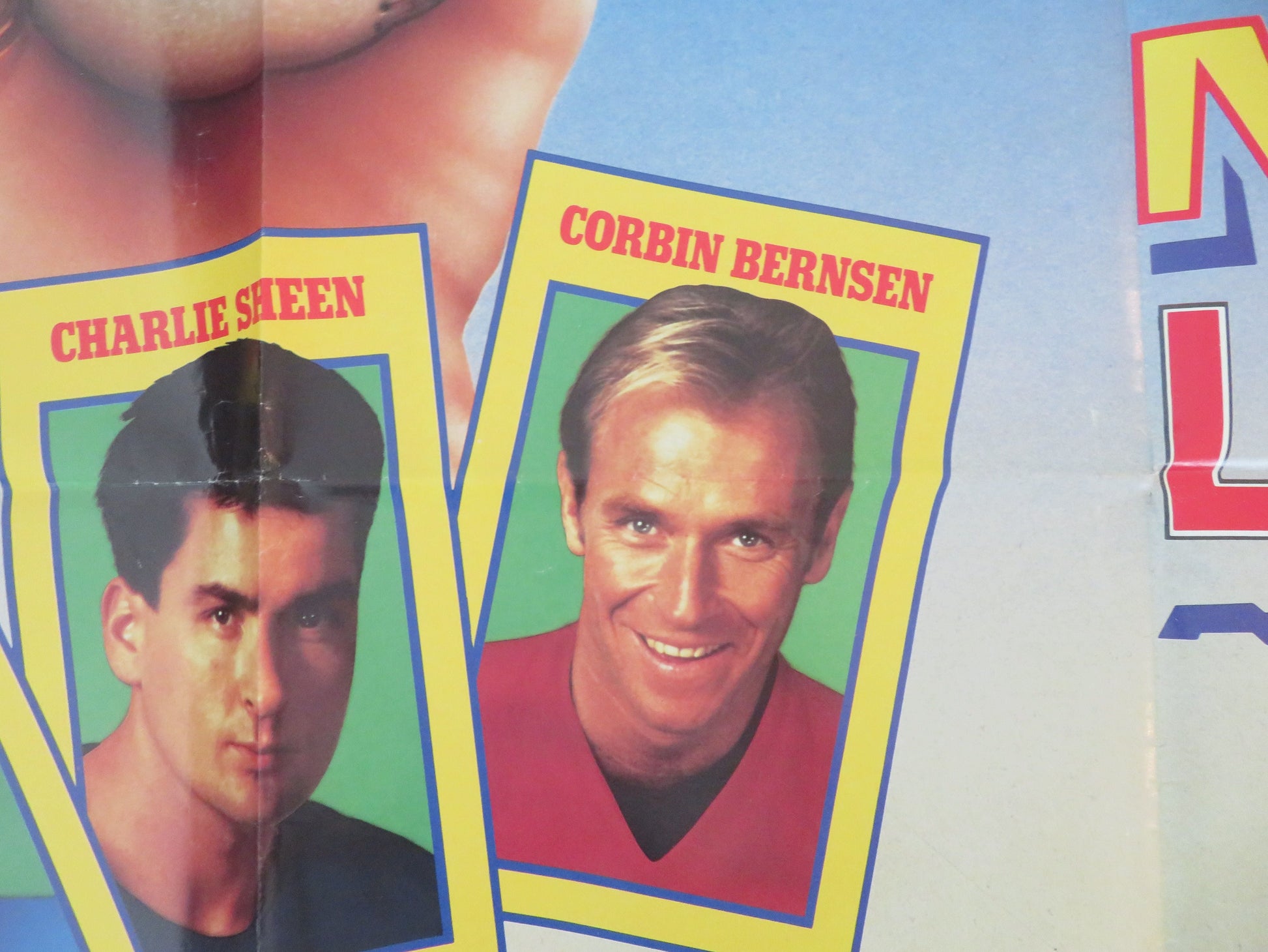 Major League UK Quad Poster Folded Tom Berenger Charlie Sheen 1989 Movie posters