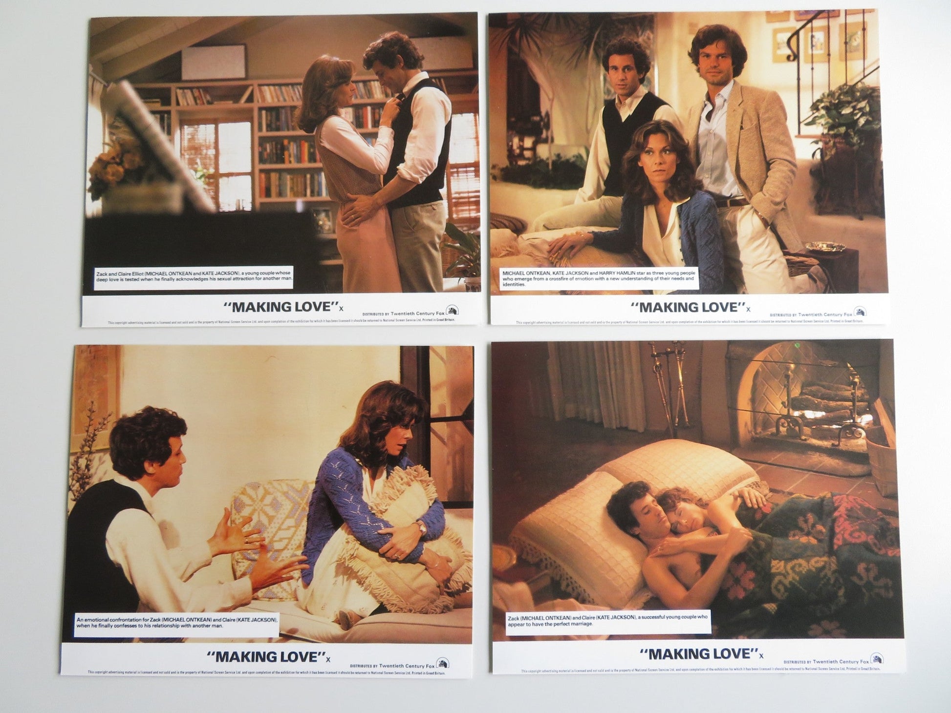 MAKING LOVE PRESS KIT 1982 MICHAEL ONTKEAN KATE JACKSON Movie posters