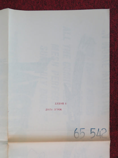 MALE HUNT FOLDED US ONE SHEET POSTER JEAN - PAUL BELMONDO JEAN - CLAUDE BRIALY 1964 Movie posters